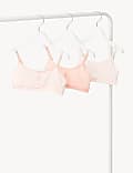 Lot de 3&nbsp;brassières en coton à motif (du 6 au 16&nbsp;ans)