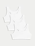 3pk Cotton Rich Racer Crop Tops (6-16 Yrs)