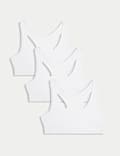 3pk Cotton Rich Crop Tops (6-16 Yrs)