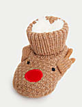 Weihnachtsstiefel mit Rentiermotiv 