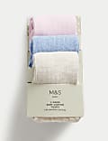 Lot de 3 paires de collants en coton côtelé (jusqu’au 3 ans)