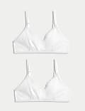 2P Plain Soft Cup Bras