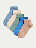 5pk Cotton Rich Ribbed Trainer Liners™ (6 Small - 7 Large)