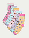 5pk Cotton Rich Dog Socks
