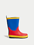 Kids' Colour Block Wellies (4 Small - 2 Large)