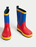 Kids' Colour Block Wellies (4 Small - 2 Large)