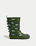 Bottes enfants en caoutchouc à motif dinosaure (du 20,5 au 34,5)