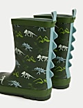 Bottes enfants en caoutchouc à motif dinosaure (du 20,5 au 34,5)