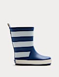 Kids Striped Patterned Wellies (4 Small - 2 Large)