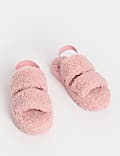 Borg Slider Slippers (13 Small - 6 Large)
