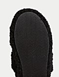 Borg Slider Slippers (13 Small - 6 Large)