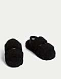 Borg Slider Slippers (13 Small - 6 Large)