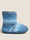 Knitted Slipper Boots (4 Small - 7 Large)