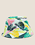 Gorro para verano infantil 100% algodón con estampado tropical (12&nbsp;meses-13&nbsp;años)