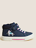 Kids' Freshfeet™ Riptape Unicorn Trainers (3 Small - 13 Small )