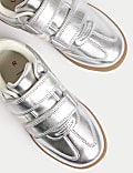 Kids' Metallic Riptape Trainers (4 Small - 2 Large)
