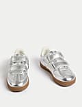 Kids' Metallic Riptape Trainers (4 Small - 2 Large)