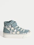 Kids’ Denim Star High Top Trainers (4 Small - 2 Large)