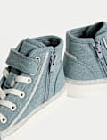 Kids’ Denim Star High Top Trainers (4 Small - 2 Large)