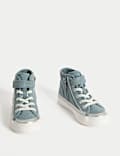 Kids’ Denim Star High Top Trainers (4 Small - 2 Large)