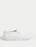 Kids' Glitter Slip-On Trainers (1 Large - 6 Large)