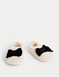 Kids' Bow Riptape Slippers (4 Small - 13 Small)