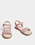 Kids' Glitter Sandals (3 Large - 6 Large)