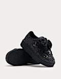 Glitzer-Skater-Sneaker für Kinder (28–37)