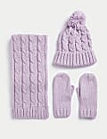 Kids' Hat, Scarf and Mittens Set (1-13 Yrs)