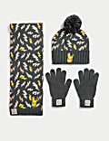 Kids' Pokémon™ Hat, Scarf and Glove Set (6-13 Yrs)