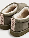 Kids' Faux Fur Lined Slippers (9 Small - 7 Large)