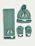 Kids' Bluey Hat, Scarf and Mittens Set (1-6 Yrs)