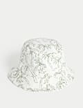 Bedruckter Bucket Hat für Kinder aus reiner Baumwolle (1–13 J.)