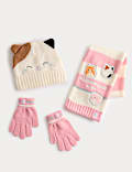 Kids' Squishmallows™Hat, Scarf and Glove Set (3-13 Yrs)