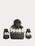 2pc Patterned Hat and Glove Set (3-13 Yrs)