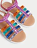 Kids' Metallic Fisherman Sandals (4 Small - 2 Large)