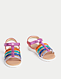 Kids' Metallic Fisherman Sandals (4 Small - 2 Large)