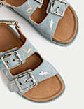 Kids' Dinosaur Embroidered Sandals (4 Small - 2 Large)