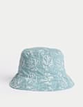 Kids' Cotton Rich Embroidered Leaf Sun Hat (1-13 Yrs)