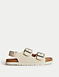 Kindersandalen met klittenband en voetbed (maat 20,5-39,5)