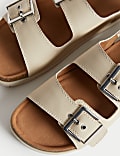 Kindersandalen met klittenband en voetbed (maat 20,5-39,5)