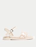 Kids' Sequin Strap Sandals (10 Small - 6 Large)