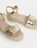 Kids' Metallic Wedge Sandals (1 Large - 6 Large)