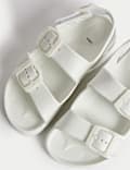 Kids' Plain Buckle Footbed Sandals (4 Small - 2 Large)