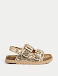 Kids' Shimmer Footbed Sandals (4 Small-2 Large)
