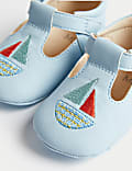 Chaussures bébés à motif bateau et bande auto-agrippante (jusqu’au 18 mois)
