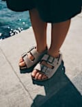 Kids' Leather Footbed Sandals (4 Small - 2 Large)
