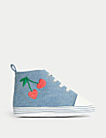 \nCanvas babysneakers met borduursel (0-18 maanden)
