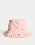Kids' Pure Cotton Embroidered Bucket Hat (1-13 Yrs)