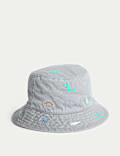 Kids' Embroidered Bucket Sun Hat (1-10 Yrs)
